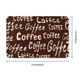 thumbnail image 3 of XMXT Non-Slip Polyester Bathroom Rugs Kitchen Door Mat, Retro Coffee Elements Machine Washable Bath Mats Rug for Kitchen Shower Bathtub Decor, 15.7 x 23.6 inches, 3 of 9