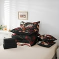 thumbnail image 6 of Castle Fairy Floral Rose 7 Pieces Bedding Comforter Set for Teenagers,Chic Flower Full Bedding Set Lightweight,Spring Graden Fitted Sheet Flat Sheet,Super Cozy Room Decor, 6 of 8