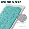 thumbnail image 5 of CHAKME 5 Piece Bathroom Rug Set Non Slip Ultra Absorbent Machine Washable Memory Foam Large 20"x46" & 32"x20" Long 24"x17" Small 18"x16" U Shape Contour 24"x20" Toilet Mat Ocean Ripple blue, 5 of 8