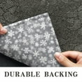 thumbnail image 6 of Gray Christmas Snowflake Pattern Door Rugs,Washable Non Slip Door Mats Indoor,Decorative Door Mats,Entry Mat Indoor for Entrance,Bedroom,Kitchen,Bathroom,17"x30", 6 of 6