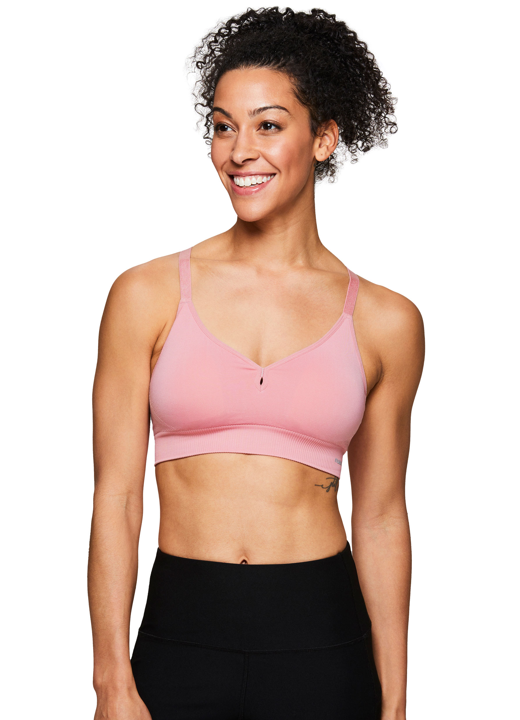 RBX Active Women's Seamless Low Impact Workout Sports Bra
