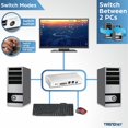thumbnail image 4 of TRENDnet 2-Port DVI/USB KVM Switch Kit with Audio (Includes 2x KVM cables), 4 of 10