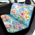 thumbnail image 4 of Pzuqiu Automotive Vehicle Cushion Full Set Polyester, Compatible with Auto Seats SUV Seats, for Truck Cars, Underwater Sea Turtle & Hibiscus Floral Print, 4 of 10