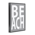 thumbnail image 4 of Stupell Industries Beach Word on Grey Typography Painting Black Framed Art Print Wall Art, 20 x 30, 4 of 10