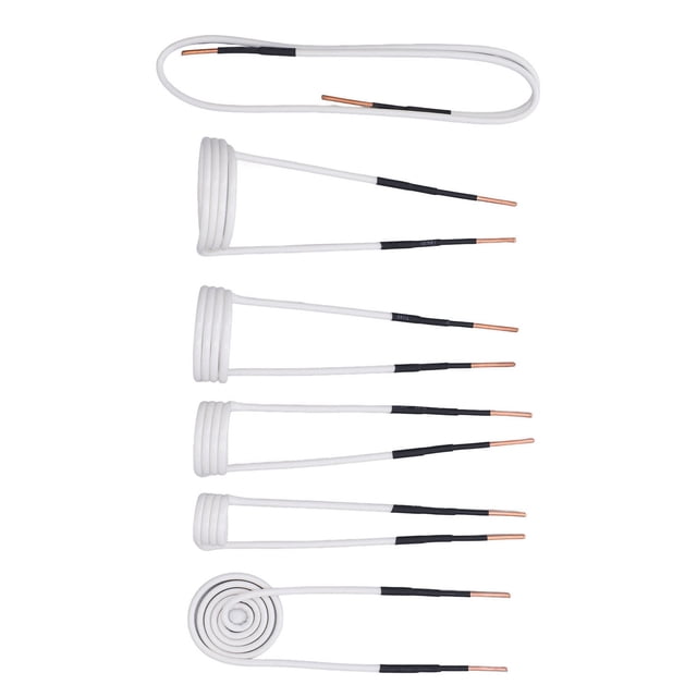 Alambres del Calentador de Induco, Kit de Bobina de Calentador de Induco de Núcleo de Latón de 2.5 mm, Buen Aislamiento de 6 piezas para piezas metálicas