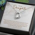thumbnail image 2 of To My Daughter In My Eyes There is No One Simple Forever Necklace w Message Card, 2 of 7