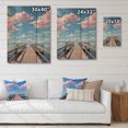 thumbnail image 4 of Designart "Coastal Tranquility Pier and Dock Views V" Nautical & Beach Print on Natural Pine Wood, 4 of 5