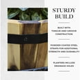 thumbnail image 5 of Avera Products (#AWP304160) Round Wood Barrel Planter, 16â D x 9.5â H, 5 of 6