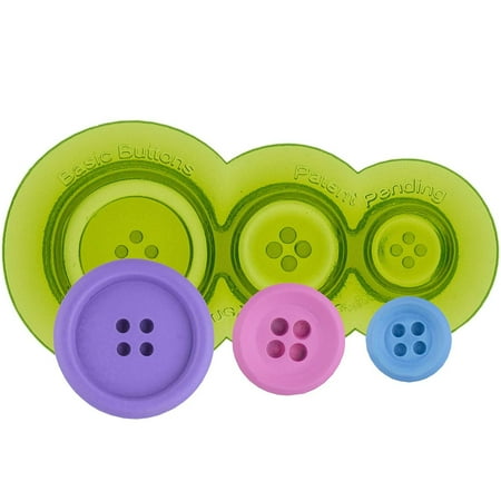

Marvelous Molds Basic Buttons Silicone Mold Cake Decorating with Fondant Gum Paste Icing