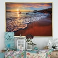 thumbnail image 3 of Designart Stunning Ocean Beach at Sunset FLOAT FRAME WALL ART, 3 of 3