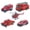 Red, variant on 5 Pack Diecast Construction Vehicles Toys - Mini Digger Cake Toppers - Bulldozer Dump Truck Small Toy Car Set for Kids Children Boys Girls - Gifts for 3 4 5 6 7 Year Olds