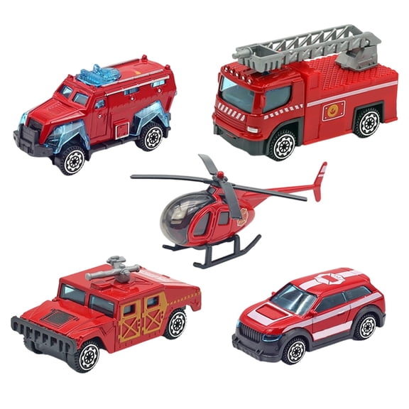 Mrzvby Holiday Toys and Gifts for Boys and Girls Alloy Toy Car Set Engineering Vehicle Boy Simulation Military Aircraft Tank Fire Truck Excavator