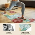 thumbnail image 4 of Pioneer Flower Floral Print Pattern Hot Yoga Mat Towel Non Slip for Hot Yoga - Quick-Drying Yoga Mat Cover with 4 Corner Pockets with Travel Bag - Hot Yoga Towel Non Slip 70"x26", 4 of 6