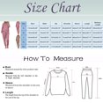 thumbnail image 2 of WILLBEST Womens Pants Women's Loungewear Set Long Sleeved Top Drawstring Pants Cargo Work Pants, 2 of 5