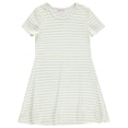 thumbnail image 3 of Btween Girls Dresses 3 Pack Short Sleeve Skater, Tiered & Ruffle Sleeve Dresses, Soft Brushed ITY Fabric, 3 of 5