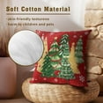 thumbnail image 4 of Christmas Trees Throw Pillow Covers 20x20 Inch Set of 2, Xmas Tree Green Red Decorative Pillowcases Soft Square Cushion Case Decoration for Sofa Couch Winter Holiday Decor, 4 of 4