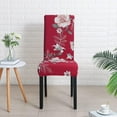 thumbnail image 4 of Dining Room Chair Covers for Dining Room Set of 4,Stretch Dining Chair Cover for Dining Room Kitchen Washable Removable(4Pack,Printed Flower Pattern), 4 of 6