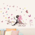 thumbnail image 3 of Hxoliqit Fairy with Flowers and Butterflies Wall Stickers, 3 of 4
