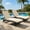 Cream Yellow, variant on BPS 72x21 Outdoor Chaise Lounge Cushion, Water Resistant Brown