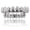 Silver, variant on Grillz Teeth Men - Grills for Your Teeth 8 Top & Bottom Set,18K Gold-Plated Brass Dental Grills with Molding Bars,Unisex Hip-Hop Rapper Costume Accessory