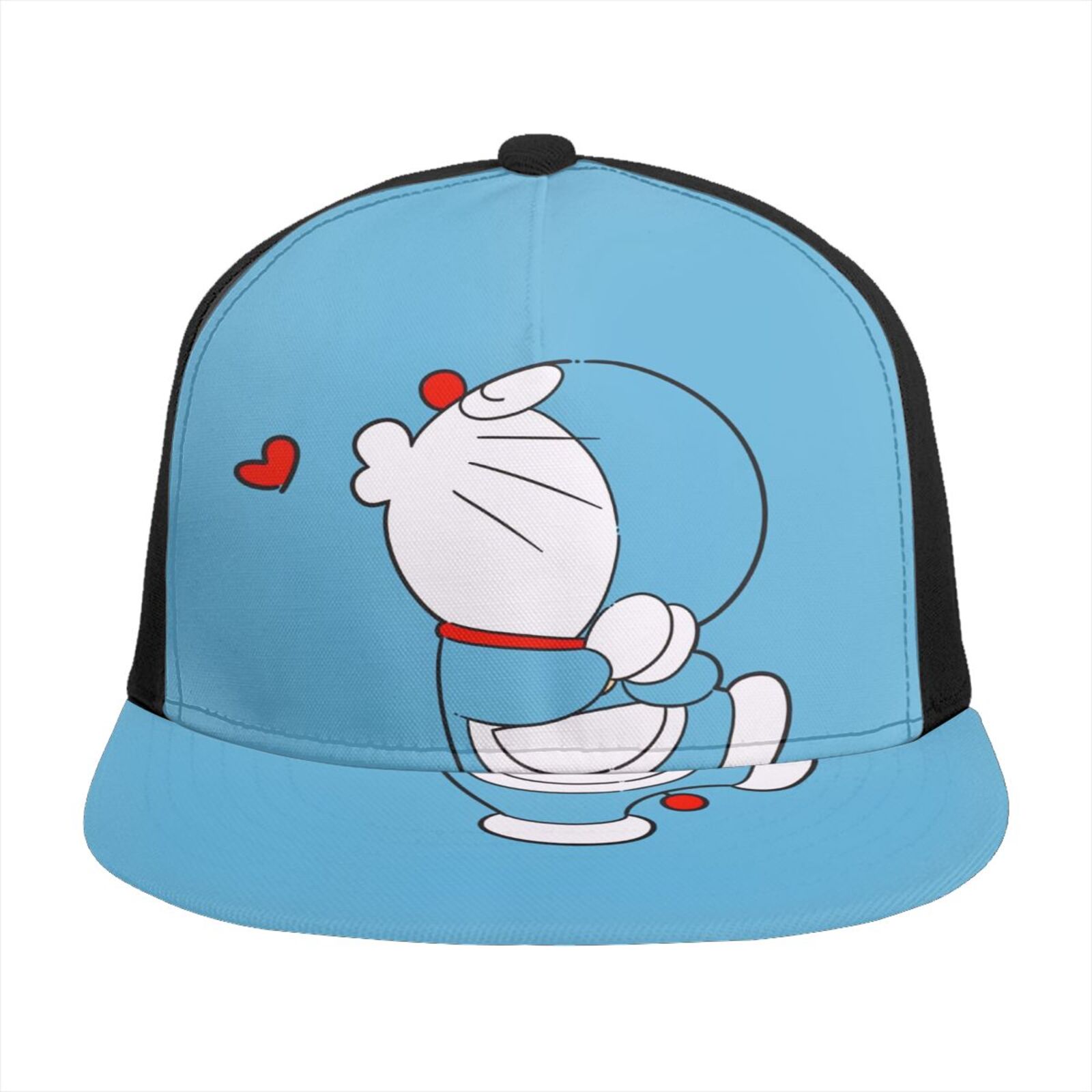Flat Bill Brim Adjustable Baseball Cap 