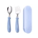 thumbnail image 5 of Juego de cuchara y tenedor,Juego de cubiertos portátiles,utensilios de viaje reutilizables,Tenedor y cuchara de acero inoxidable 304 con estuche,Juego de cubiertos para bebé,cubiertos para, 5 of 8