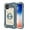 Dark Blue, variant on Compatible with iPhone 11 Case 6.1 Inch with 360°Rotate Ring Stand Holder, Military Grade Shockproof Drop Protection Rugged Heavy Duty Case 3 in 1 Protective Cover, Rosegold Colorful