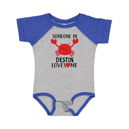 

Inktastic Someone in Destin Loves Me Gift Baby Boy or Baby Girl Bodysuit