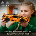 thumbnail image 6 of LEGO 42196 - Technic Lamborghini Hurcan Tecnica Orange Advanced Building Toy, Lamborghini Car Toy for Kids Room, Model Car Vehicle Set for Boys and Girls Ages 9 and Up, 6 of 6