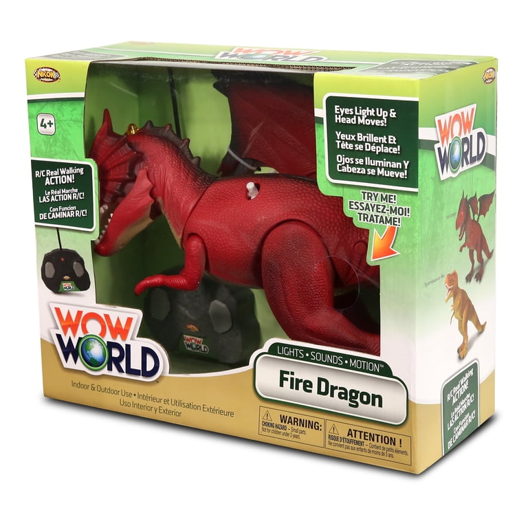 NKOK WowWorld Fire Dragon RC w/ Lights, Sounds, Motion - Walmart.com