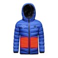 thumbnail image 6 of Odeerbi Kids Boys Girls Heated Jacket Winter Thermal Heated Coat Plus Size USB Intelligent Constant Temperature Heated Windproof Coat Children 3 Heated Jacket Kids Clothes Blue without Power Bank, 6 of 6