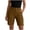 Brown, variant on Kaemgyyd Workout Shorts Women Casual Athletic Hiking Sweat Shorts Stylish Elastic High Waist Chino Cargo Shorts with Pockets