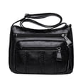 thumbnail image 2 of JoveMarine Women's Fashion Solid Color Crossbody Bag Versatile Casual Handbag and Shoulder Bag for Daily Use and Outings Black, 2 of 8