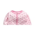 thumbnail image 5 of Bellafa 0-12M Infant Baby Girls' Footed Romper One-Piece Button Snap Cotton Jumpsuit Onesies Long Sleeve Newborn Sping Fall Outfits, 5 of 7