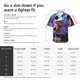 thumbnail image 5 of Fotbe Colorful Frog Among Flowers Camisa Hawaiana para Hombre Unisex – Camisa Casual de Verano con Botones de Manga Corta de Algodón y Lino,Small, 5 of 7