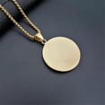 thumbnail image 4 of Muslim Crescent Moon and Star Pendant Stainless Steel Iced Out Round Necklace Hip Hop Women Men Islamic Jewelry (Gold Color,63cm), 4 of 4