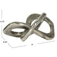 thumbnail image 2 of Bloomingville Cast Metal Knot Figurine, Antique Nickel Finish, 2 of 6