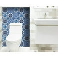 thumbnail image 3 of 4" X 4" Blue Multi Mosaic Peel And Stick Tiles, 3 of 9