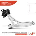 thumbnail image 5 of A-Premium Front Right Lower Control Arm, with Ball Joint & Bushing, Compatible with Ford Focus 2012-2018, C-Max 2013-2018, Replace # K622753 522-814, 5 of 7