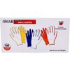 Omar Disposable Powder-Free Vinyl General-Purpose Gloves, Extra Large, Clear, 100 Gloves Per Box