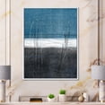 thumbnail image 2 of Designart 'Grey Meet Teal Abstract Art' Modern Framed Canvas Wall Art Print, 2 of 5