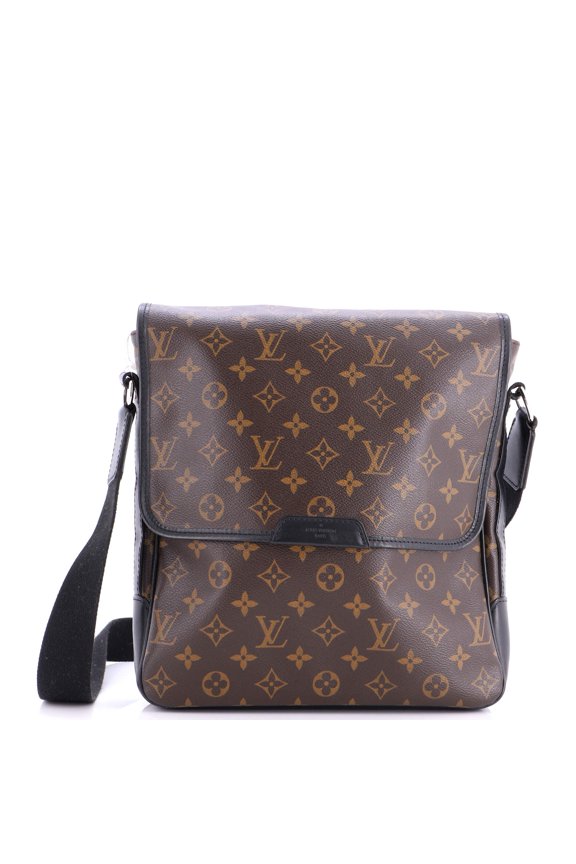 Pre-Owned Bass Messenger Bag Macassar Monogram Canvas MM By Rebag