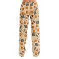 thumbnail image 5 of Trgacdwlo Cat Pumpkin Print Pj Pants Women Fall Women Halloween Pajama Pants Ghost Graphic Spooky Elastic Waist Sleep Pants Women, 5 of 6
