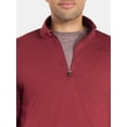 thumbnail image 4 of Athletic Works Men's and Big Men's ButterCore Soft Quarter-Zip Pullover Shirt, Sizes S-3XL, 4 of 5