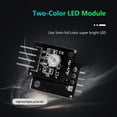 thumbnail image 2 of HW-479 3.3V 5V 5mm KY-011 PCB Módulos de sensor LED RGB de doble color Negro Tmvgtek Componentes de la computadora, 2 of 5