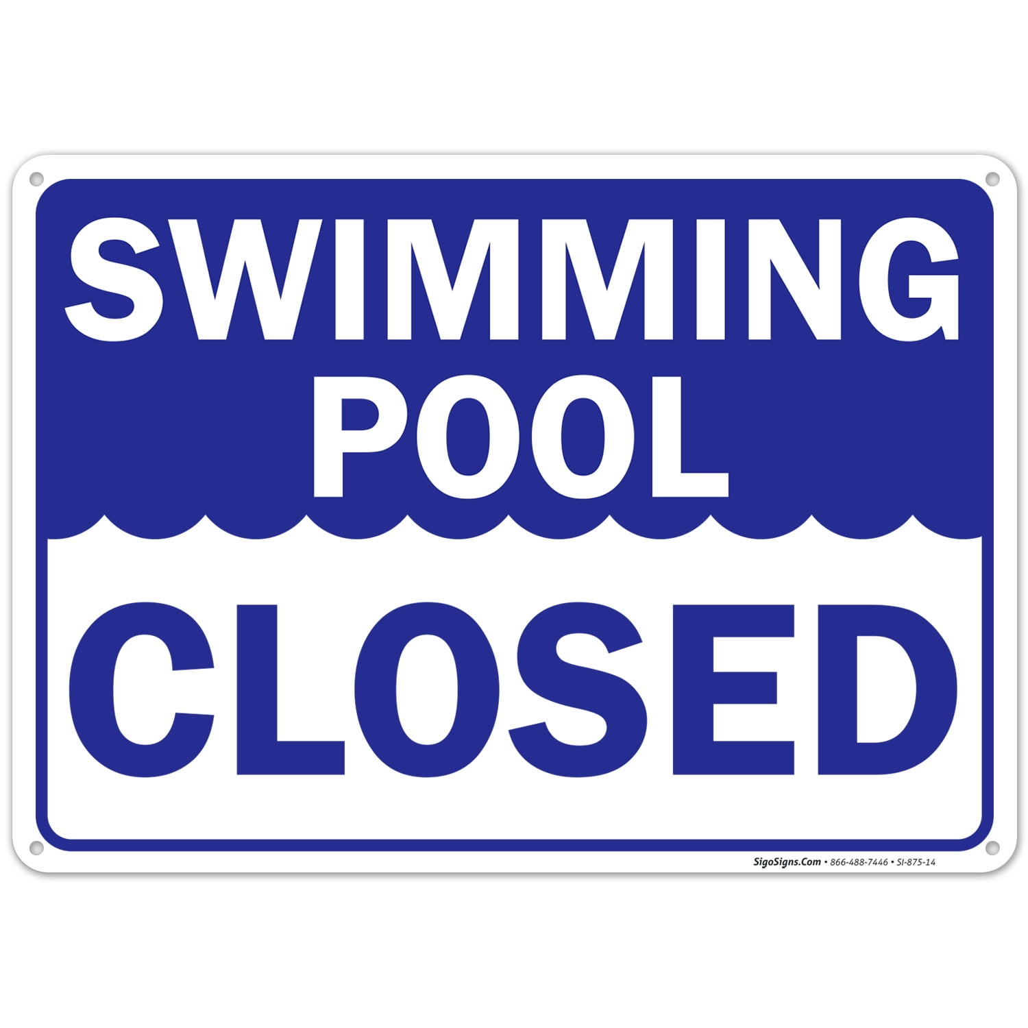 Swimming Pool Closed Sign,