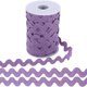 thumbnail image 1 of Cinta ondulada flexible de 25 yardas x 10 mm, cinta RIC, flecos ondulados, cinta de encaje zigzag azul violeta, cinta trenzada en zigzag, 1 of 9