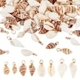 thumbnail image 1 of Colgantes Charm PH PandaHall con forma de concha natural, 100 unidades, 17 — 29 mm, 1 of 6
