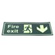 thumbnail image 4 of 2 Unids Luminoso Autoadhesivo Señal de Advertencia de Seguridad Etiqueta de Seguridad Señales de Salida de Incendio con DirectionType 2, 4 of 8