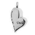 thumbnail image 1 of Colgante conmemorativo de cremación, urna de acero, recuerdo para siempre en mi corazón, carta de amor, 1 of 9